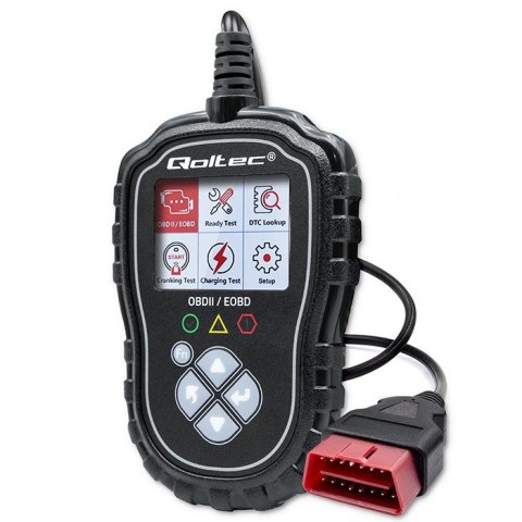 Qoltec Cyfrowy Tester diagnostyczny ProLine | OBD2 EOBD | Polskie MENU | 8V-25V | Dual System Qoltec Cyfrowy Tester diagnostyczny ProLine | OBD2 EOBD | Polskie MENU | 8V-25V | Dual System