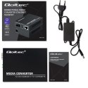 Qoltec Dwukierunkowy Media Konwerter SWITCH Ethernet 1x RJ45 1x SFP| 1000Mb/s | 5V