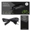 Qoltec Szybka Ładowarka do roweru skutera elektrycznego 36V | 42V | 2A | 5.5*2.5 | wodoodporna +kabel zasilający