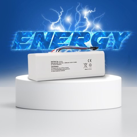 Bateria akumulator Xiaomi Robot 1C P1904-4S1P-MM, 3200mAh, 47.36Wh, STYTJ01ZHM Mijia 1C P1904-4S1P-MM (Dreame MC1808)