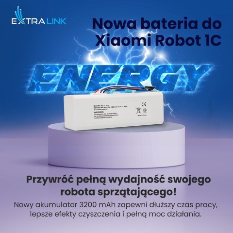 Bateria akumulator Xiaomi Robot 1C P1904-4S1P-MM, 3200mAh, 47.36Wh, STYTJ01ZHM Mijia 1C P1904-4S1P-MM (Dreame MC1808)