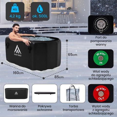 Extralink Ice Bath | Wanna do morsowania | 160x85x65cm