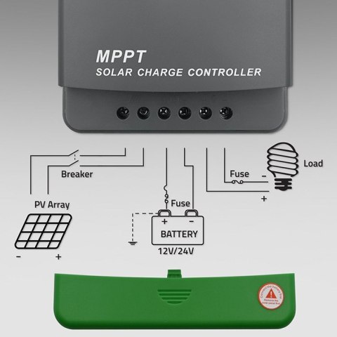 Solarny regulator ładowania MPPT z czujnikiem temperatury Qoltec 30A 12V/24V LCD 2xUSB Bluetooth APP GEL LiFePO4 Solarny regulator ładowania MPPT z czujnikiem temperatury Qoltec 30A 12V/24V LCD 2xUSB Bluetooth APP GEL LiFePO4