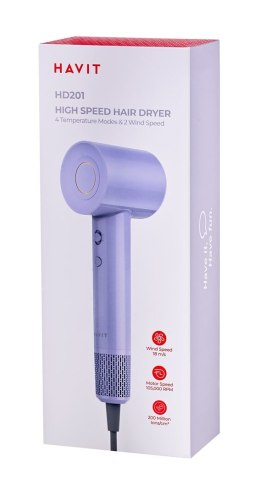 Suszarka do włosów Havit HD201-EU (fioletowy)