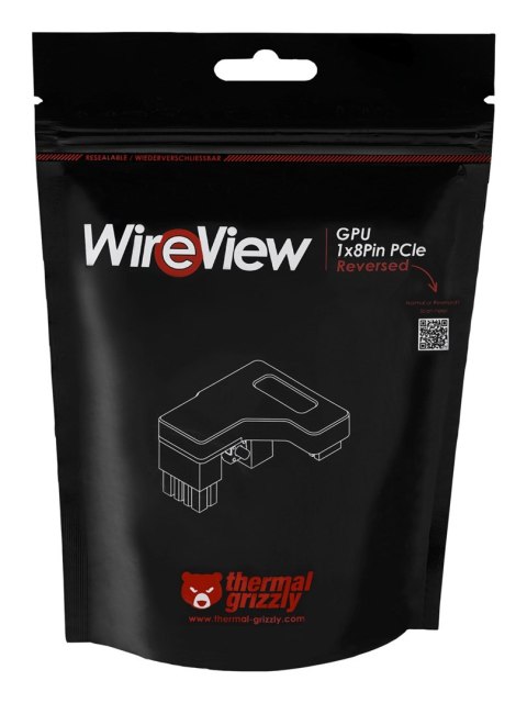 Termiczna karta graficzna Grizzly WireView, 1x 8-pin PCIe - odwrotna Termiczna karta graficzna Grizzly WireView, 1x 8-pin PCIe - odwrotna
