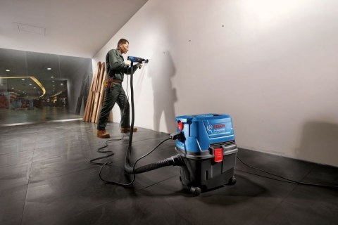 BOSCH ODKURZACZ 1100W 15L GAS 15 PS AUTOMATYCZNE GNIAZO ZASILAJĄCE
