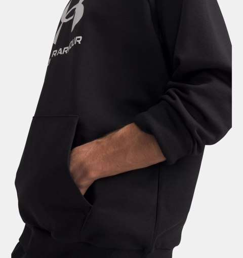 Bluza z kapturem Under Armour Rival Fleece Logo Hoodie - black/white