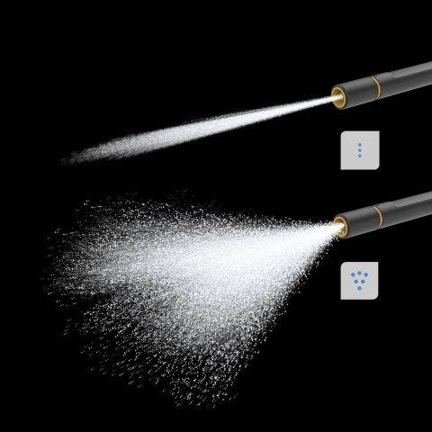 Lanca regulowana zraszająca