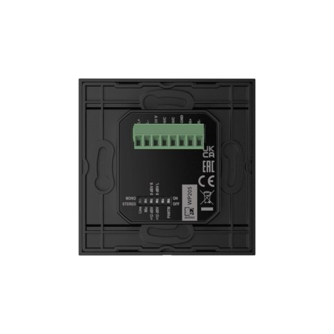 Ścienny moduł AUDAC WP205/B, XLR mic + 3,5 mm jack, czarny