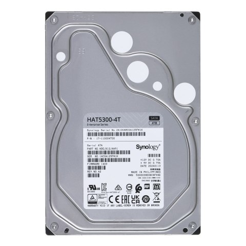 Synology HDD Enterprise (4TB; 3.5"; SATA) HAT5300-4T Synology HDD Enterprise (4TB; 3.5"; SATA) HAT5300-4T