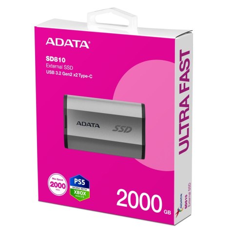 ADATA DYSK SSD SD 810 2TB SILVER ADATA DYSK SSD SD 810 2TB SILVER