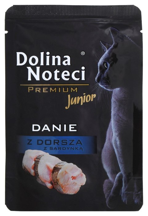 DOLINA NOTECI Premium Danie z dorszem i sardynką - mokra karma dla kociąt - 85 g DOLINA NOTECI Premium Danie z dorszem i sardynką - mokra karma dla kociąt - 85 g