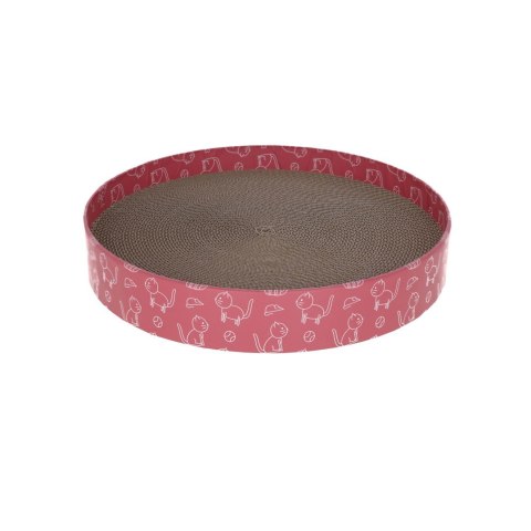 KERBL Drapak dla kota Circle, tekturowy, 5,5 cm, średnica 34 cm, różowy KERBL Drapak dla kota Circle, tekturowy, 5,5 cm, średnica 34 cm, różowy