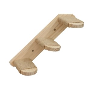 KERBL Drewniana drabinka dla kota, długość 38 cm, z jutą