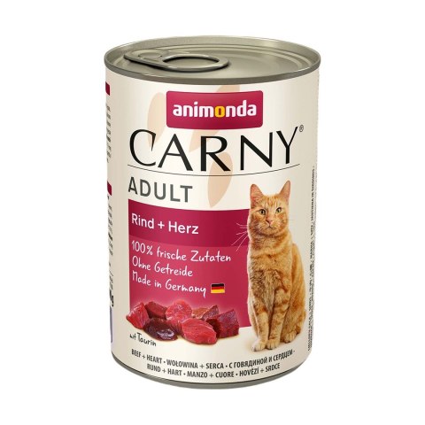 ANIMONDA Carny Adult wołowina i serca - mokra karma dla kota - 400 g ANIMONDA Carny Adult wołowina i serca - mokra karma dla kota - 400 g