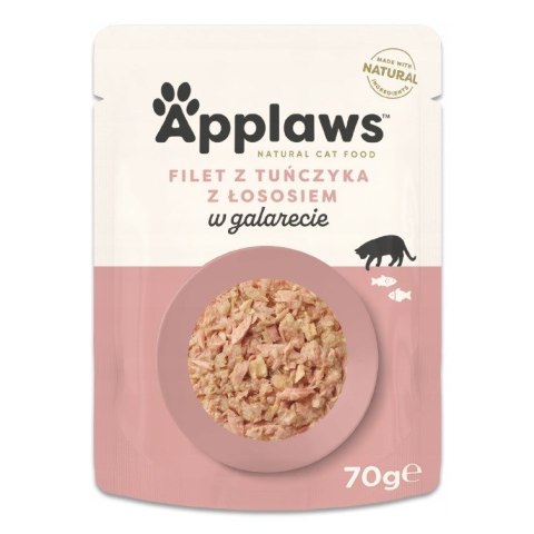 APPLAWS CAT Tuńczyk z Łososiem w galaretce - karma dla kota w saszetce - 70g APPLAWS CAT Tuńczyk z Łososiem w galaretce - karma dla kota w saszetce - 70g