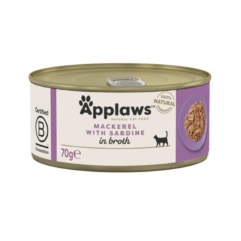 APPLAWS Natural Cat Food Makrela z sardynkami - mokra karma dla kota - 70g APPLAWS Natural Cat Food Makrela z sardynkami - mokra karma dla kota - 70g