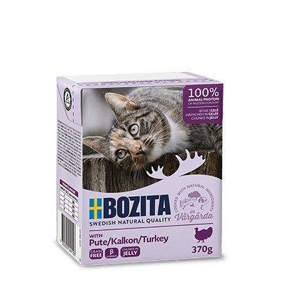 BOZITA Mięsne kawałki z indykiem w galaretce 370g BOZITA Mięsne kawałki z indykiem w galaretce 370g
