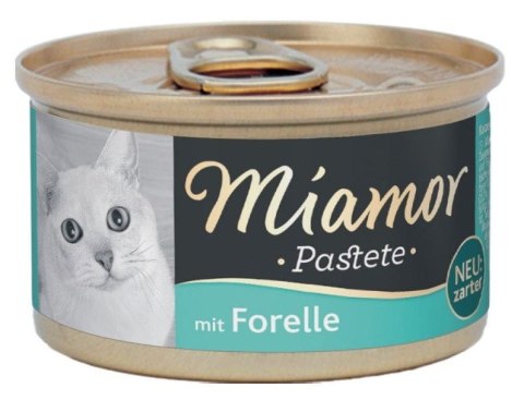 MIAMOR Pasztet mięsny dla kota pstrąg 85g MIAMOR Pasztet mięsny dla kota pstrąg 85g