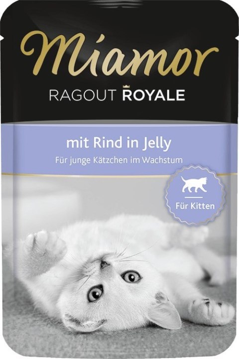 MIAMOR Ragout Royale Kitten smak: wołowina - saszetka 100g MIAMOR Ragout Royale Kitten smak: wołowina - saszetka 100g