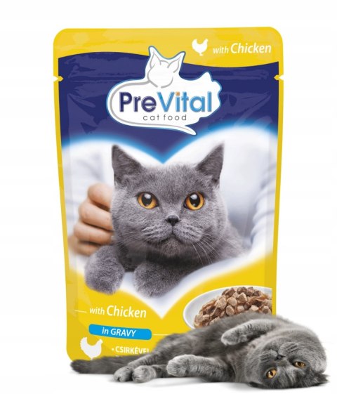 PREVITAL kurczak w sosie dla kotów 100g PREVITAL kurczak w sosie dla kotów 100g