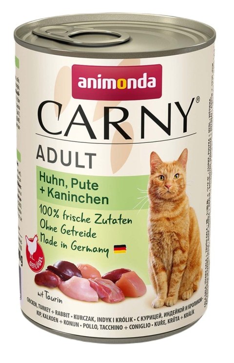 ANIMONDA Carny Adult kurczak, indyk, królik - mokra karma dla kota - 400g ANIMONDA Carny Adult kurczak, indyk, królik - mokra karma dla kota - 400g