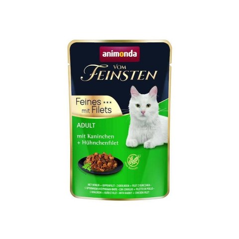 ANIMONDA vom Feinsten Królik, filet z kurczaka - mokra karma dla kota - 85 g ANIMONDA vom Feinsten Królik, filet z kurczaka - mokra karma dla kota - 85 g