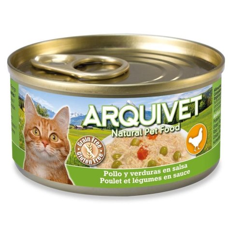 ARQUIVET puszka dla kota kurczak w sosie z paluszkami krabowymi 80g ARQUIVET puszka dla kota kurczak w sosie z paluszkami krabowymi 80g