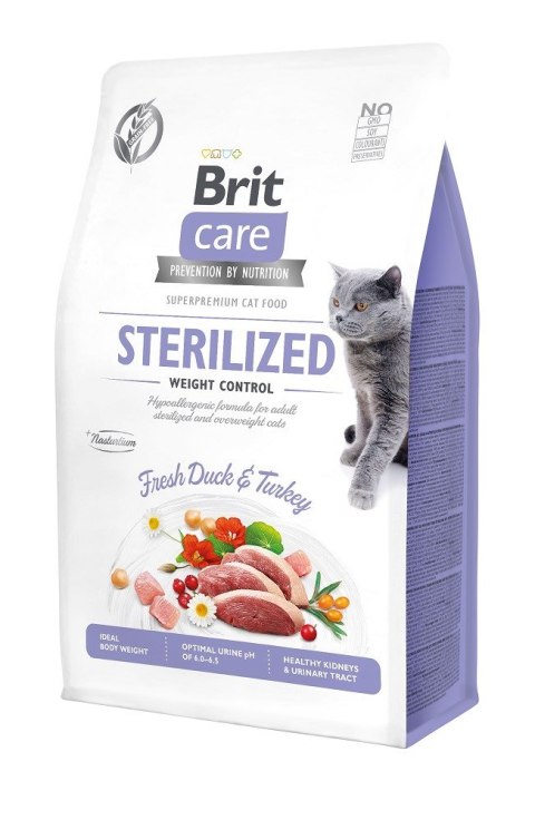 BRIT Care Grain-Free Sterilized Weight Control - sucha karma dla kota - 2 kg BRIT Care Grain-Free Sterilized Weight Control - sucha karma dla kota - 2 kg
