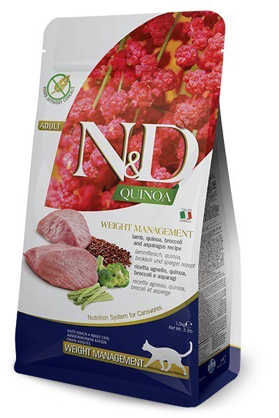 FARMINA N&D Quinoa Weight Management Lamb - sucha karma dla kota - 5kg FARMINA N&D Quinoa Weight Management Lamb - sucha karma dla kota - 5kg