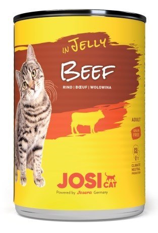 JOSERA JosiCat Wołowina w galaretce - mokra karma dla kota - 400 g JOSERA JosiCat Wołowina w galaretce - mokra karma dla kota - 400 g
