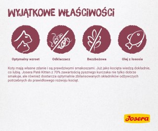 JOSERA Pate Kurczak i marchew - mokra karma dla kociąt - saszetka - 85 g