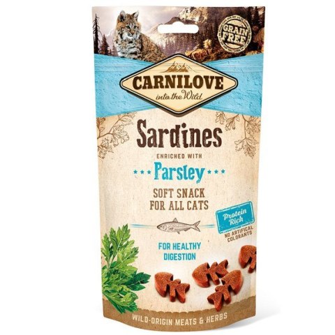 CARNILOVE Soft Moist Snack Sardine+Parsley - przysmak dla kota - 50 g CARNILOVE Soft Moist Snack Sardine+Parsley - przysmak dla kota - 50 g