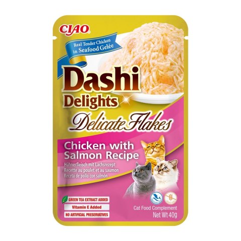 INABA CAT DASHI DELIGHTS FLAKES CHICKEN SALMON 40g INABA CAT DASHI DELIGHTS FLAKES CHICKEN SALMON 40g
