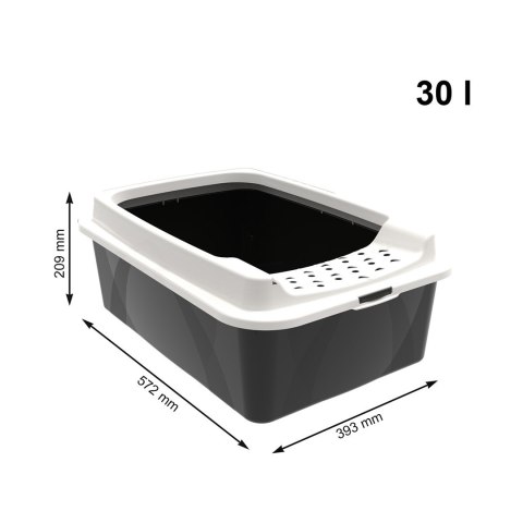 Rotho Kuweta BONNIE Eco black dla kota Rotho Kuweta BONNIE Eco black dla kota