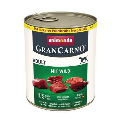 ANIMONDA GranCarno Adult z dziczyzną 800g ANIMONDA GranCarno Adult z dziczyzną 800g