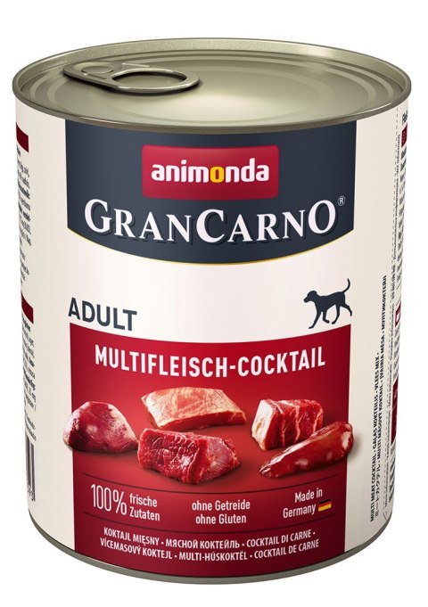 ANIMONDA Grancarno Adult mięsny koktajl - mokra karma dla psa - 800g ANIMONDA Grancarno Adult mięsny koktajl - mokra karma dla psa - 800g