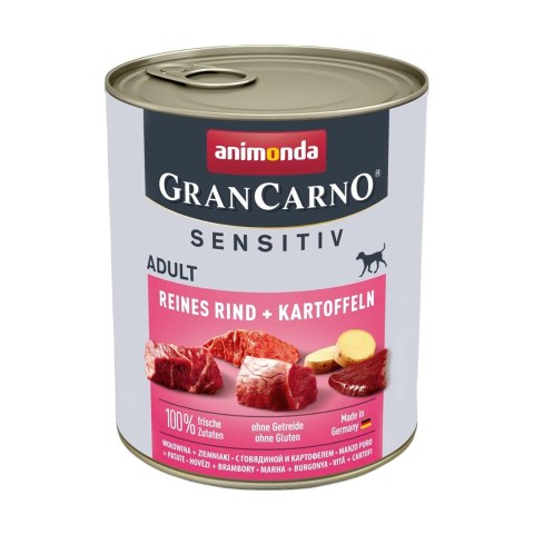 ANIMONDA Grancarno Sensitiv wołowina z ziemniakami - mokra karma dla psa - 800g ANIMONDA Grancarno Sensitiv wołowina z ziemniakami - mokra karma dla psa - 800g