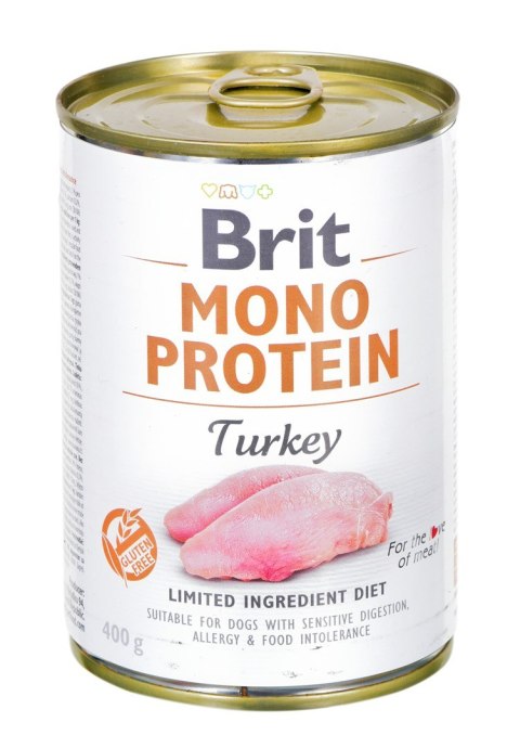 BRIT Mono Protein Turkey - mokra karma z indykiem dla psa - 400 g BRIT Mono Protein Turkey - mokra karma z indykiem dla psa - 400 g