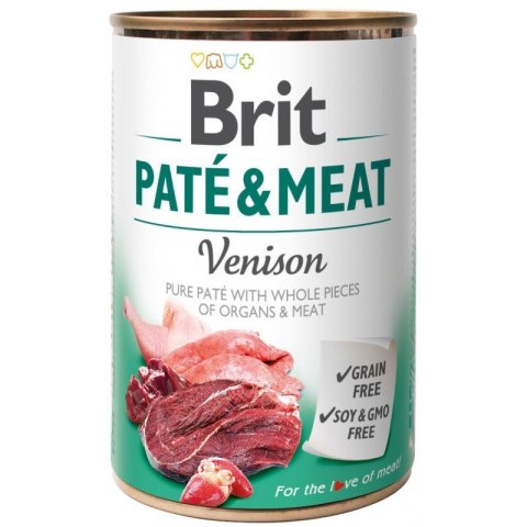 BRIT PATÉ & MEAT z dziczyzną - mokra karma dla psa - puszka - 400 g BRIT PATÉ & MEAT z dziczyzną - mokra karma dla psa - puszka - 400 g