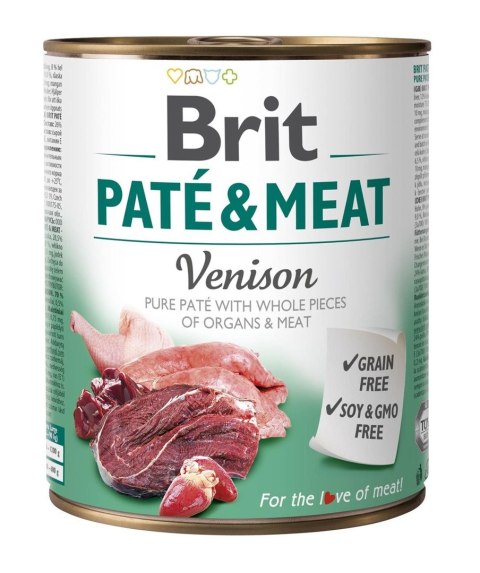 BRIT Paté & Meat z Dziczyzną - mokra karma dla psa - 800 g BRIT Paté & Meat z Dziczyzną - mokra karma dla psa - 800 g