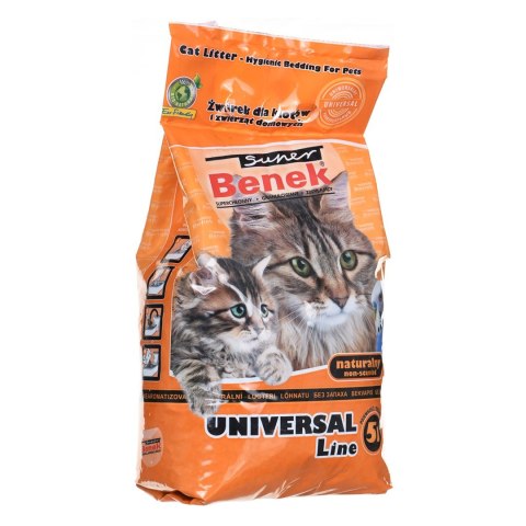 CERTECH Super Benek Uniwersalny Naturalny - żwirek dla kota zbrylający 5 l CERTECH Super Benek Uniwersalny Naturalny - żwirek dla kota zbrylający 5 l