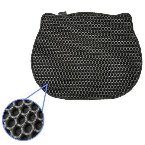 DIAMENTIQ Mata pod kuwetę Kształt głowy kota 40x50 DIAMENTIQ Mata pod kuwetę Kształt głowy kota 40x50