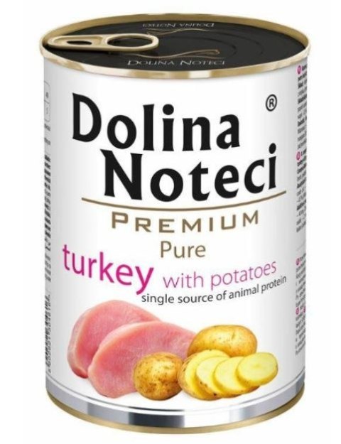 DOLINA NOTECI Premium Pure bogata w indyka z ziemniakami - mokra karma dla psa - 400g DOLINA NOTECI Premium Pure bogata w indyka z ziemniakami - mokra karma dla psa - 400g