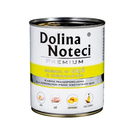DOLINA NOTECI Premium bogata w gęś z ziemniakami - mokra karma dla psa - 800g DOLINA NOTECI Premium bogata w gęś z ziemniakami - mokra karma dla psa - 800g