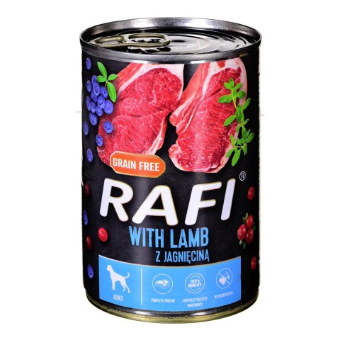 DOLINA NOTECI Rafi z jagnięciną, żurawiną i borówką - mokra karma dla psa - 400 g DOLINA NOTECI Rafi z jagnięciną, żurawiną i borówką - mokra karma dla psa - 400 g
