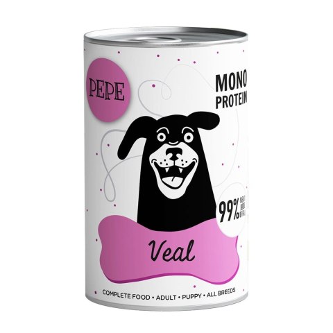 Paka Zwierzaka Pepe Veal 99% cielęcina 400g Paka Zwierzaka Pepe Veal 99% cielęcina 400g