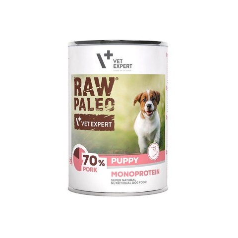 VetExpert Raw Paleo Wieprzowina Puppy Can 400g VetExpert Raw Paleo Wieprzowina Puppy Can 400g