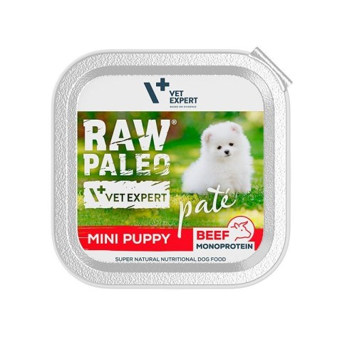 VetExpert Raw Paleo Wołowina Pate Mini Puppy alu tray 150g VetExpert Raw Paleo Wołowina Pate Mini Puppy alu tray 150g