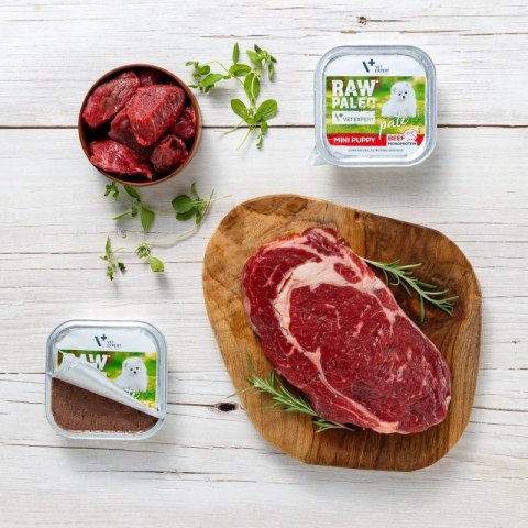 VetExpert Raw Paleo Wołowina Pate Mini Puppy alu tray 150g VetExpert Raw Paleo Wołowina Pate Mini Puppy alu tray 150g